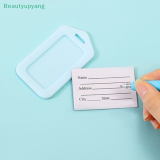 [Beautyupyang] ป้ายแท็กพลาสติก แบบพกพา อุปกรณ์เสริม สําหรับติดกระเป๋าเดินทาง กระเป๋าถือ
