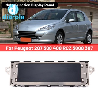 659340 659341 หน้าจอแสดงผลกลางรถยนต์ อเนกประสงค์ สําหรับ Peugeot 207 308 408 RCZ 3008 307 Citroen C4 C5