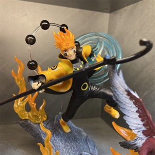 [New product in stock] Spiral pill Naruto GK Qidian six Immortals Naruto electric fan super large statue ornaments hand-made MZUY