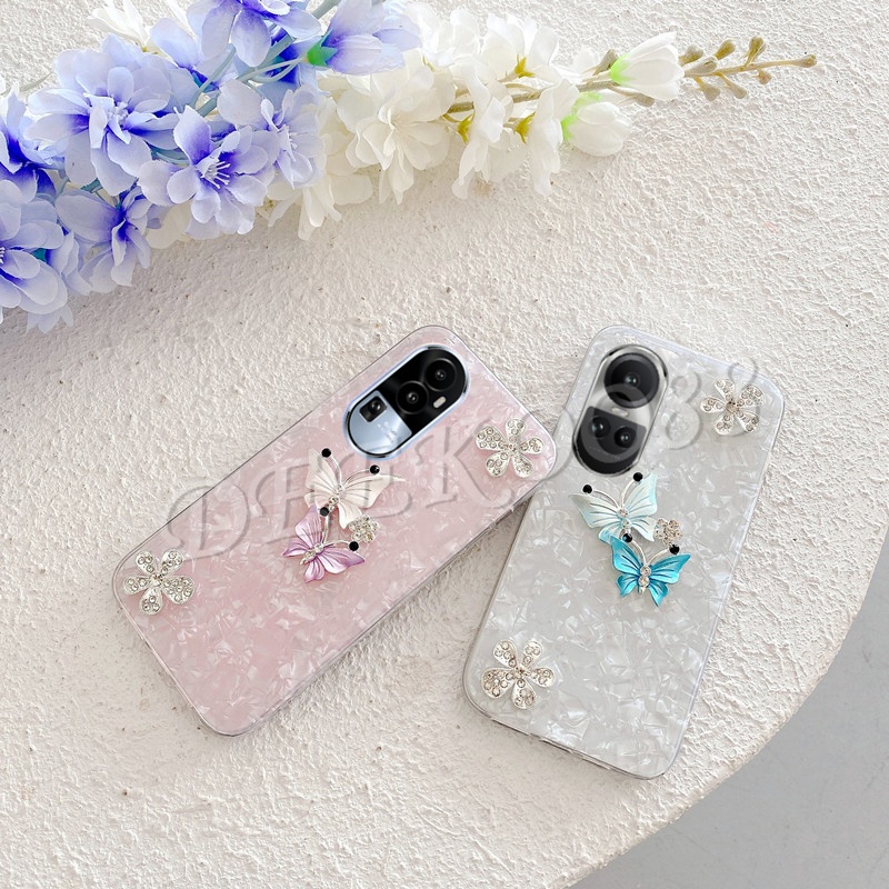 เคสโทรศัพท์มือถือ-ลายผีเสื้อน่ารัก-ประดับกลิตเตอร์วิบวับ-สําหรับ-oppo-reno10-reno-10-pro-reno-10-pro-5g-reno10pro-plus