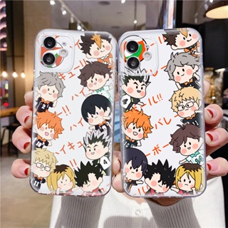 เคสโทรศัพท์มือถือ ซิลิโคนนุ่ม ใส กันกระแทก กันรอยเลนส์กล้อง ลายอะนิเมะ ไฮคิว!! คู่ตบฟ้าประทาน สําหรับ iPhone 14 Pro Max 13 12 11 XR XS 7 8 Plus SE 2022