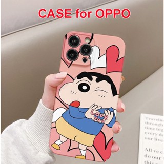 เคสโทรศัพท์มือถือแบบแข็ง ลายการ์ตูนชินจัง สําหรับ OPPO Reno8T 5G Reno8 Pro Reno8 Reno7 Z Reno7 Pro Reno6 Pro Reno5 Reno4 Z Reno3