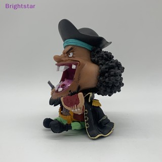 Brightstar ใหม่ ฟิกเกอร์ PVC อนิเมะ One Piece Beard Marshall·D·Teach ขนาด 10 ซม. ของเล่นสําหรับเด็ก