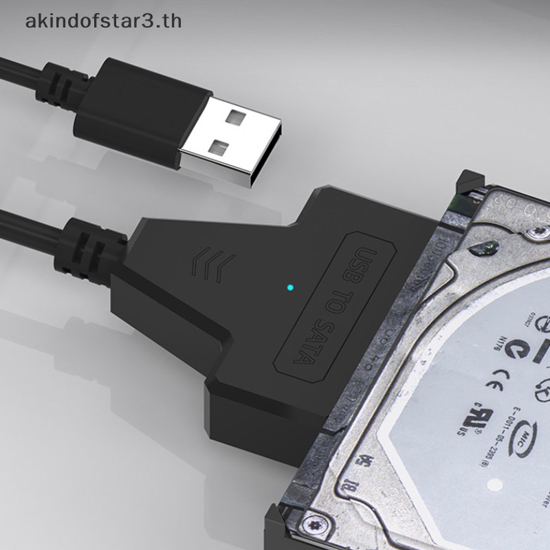 ใหม่-อะแดปเตอร์สายเคเบิล-sata-เป็น-usb2-0-up-เป็น-6-gbps-7-15-22-pin-สําหรับฮาร์ดไดรฟ์ภายนอก-ssd-hdd-sata-iii-sata-3-2-5-นิ้ว