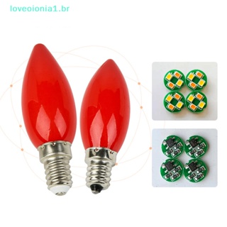 Loveoionia1 หลอดไฟ led E12 E14 สีแดง สําหรับตกแต่งบูชาพระพุทธรูป 1 ชิ้น