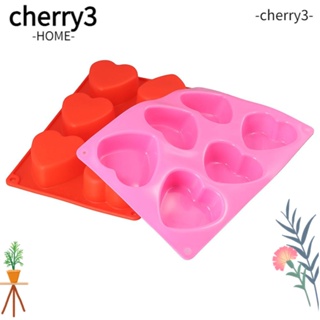 Cherry3 ถาดแม่พิมพ์ซิลิโคนเรซิ่น รูปหัวใจ ไร้ BPA สําหรับทําน้ําแข็ง 2 ชิ้น