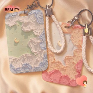 Beauty กระเป๋าใส่บัตรเครดิต พลาสติก น่ารัก สําหรับผู้ชาย และผู้หญิง