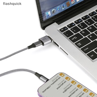 Flashquick อะแดปเตอร์แปลง OTG ตัวผู้ เป็น Type C ตัวเมีย USB 3.1 10Gbps สําหรับ Macbook OTG Connect Nice