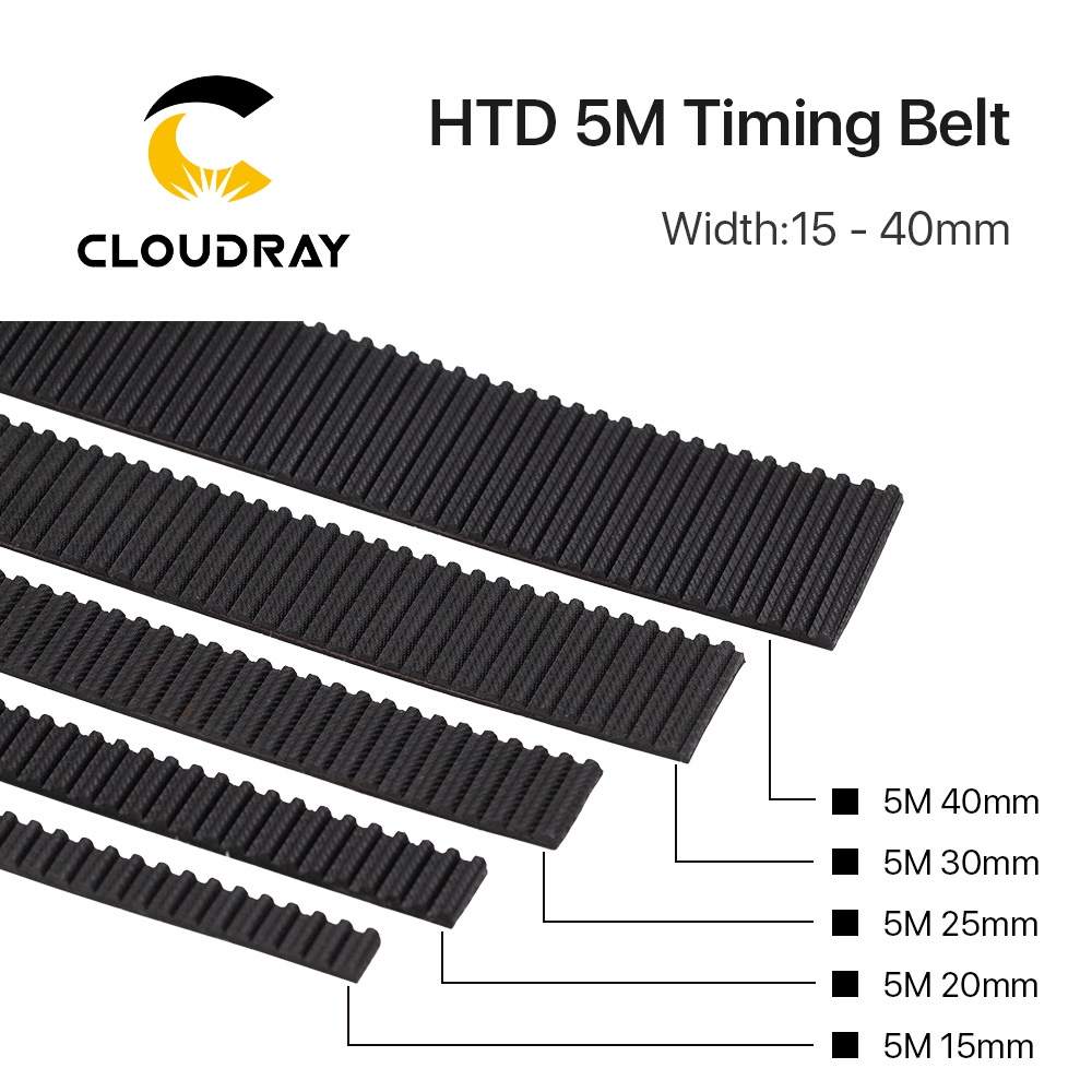 cloudray-htd-5m-สายพานไทม์มิ่ง-โพลียูรีเทน-width-5mm-40mm-timing-belt-สําหรับเครื่องแกะสลักเลเซอร์-co2