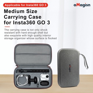 กระเป๋าเคสแข็ง ขนาดกลาง แบบพกพา สําหรับ Insta360 GO 3 Insta360 GO3