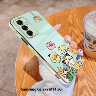 สําหรับ Samsung Galaxy M12 M14 M21 M30S M31 M32 M51 M62 F62 M23 M33 M53 5G เคสโทรศัพท์มือถือแบบนิ่ม TPU กันกระแทก ลายตุ๊กตา Baokemeng พร้อมตุ๊กตา