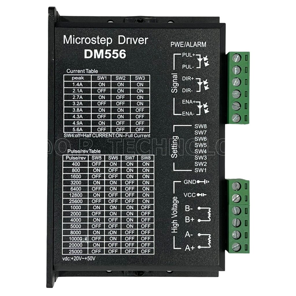 (1ชิ้น) AH011 DM556 โมดูลขับ สเต็ปปิ้งมอเตอร์ Digital Stepper Motor ...