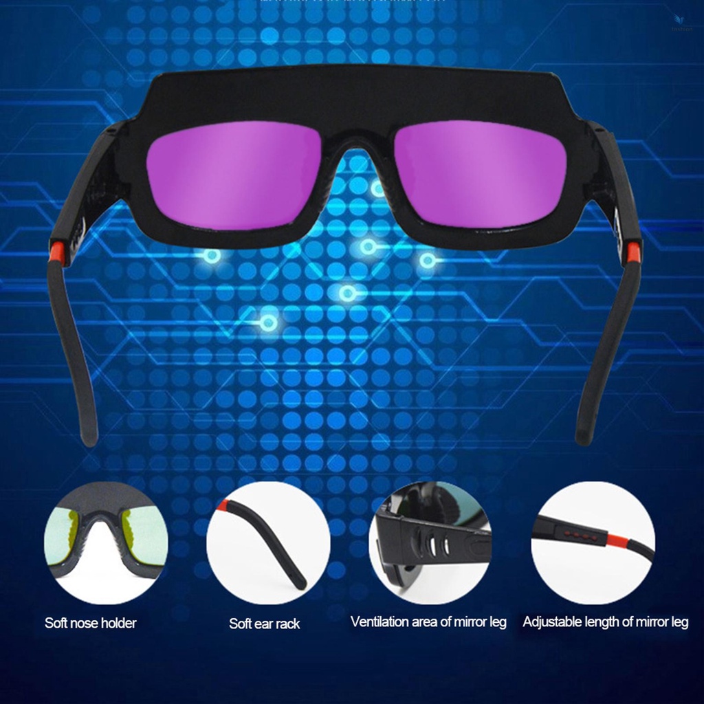 fash-แว่นตาเชื่อมไฟฟ้าอัตโนมัติ-ป้องกันรังสีอัลตราไวโอเลต