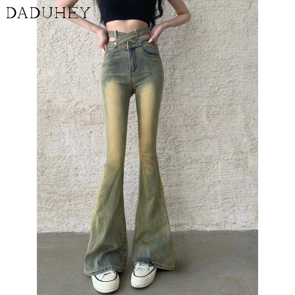 daduhey-american-style-retro-hot-girl-high-waist-bootcut-denim-bootcut-pants-womens-straight-slim-mopping-bell-bottom-pants