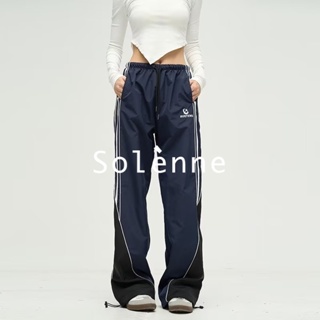 Solenne  กางเกงขายาว คาร์โก้ กางเกง ย้อนยุค 2023 NEW Korean Style Trendy ทันสมัย ทันสมัย A90M062 36Z230909