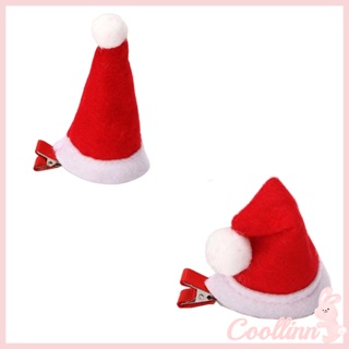 Coo กิ๊บติดผม รูปหมวกซานต้าคลอส ขนาดเล็ก สําหรับจัดแต่งทรงผม