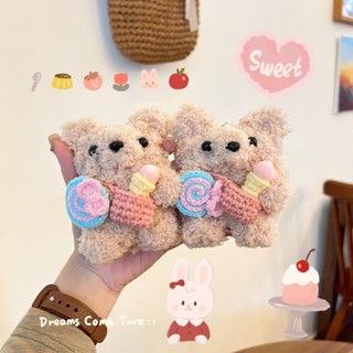 เคสหูฟัง ลายอมยิ้ม ไอศกรีม หมี กันกระแทก สําหรับ Airpods 1/2 3 Pro 2