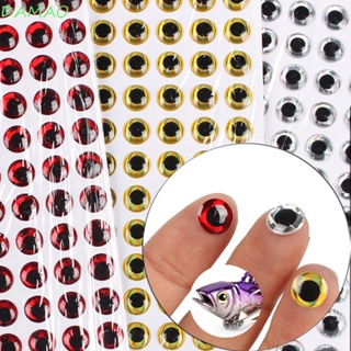 Damao ลูกตาปลอมโฮโลแกรม DIY อุปกรณ์เสริม สําหรับตกปลา 100 ชิ้น ต่อล็อต