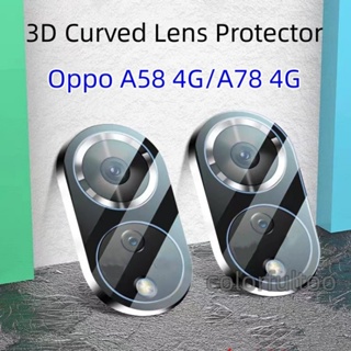 ฟิล์มกระจกนิรภัยกันรอยหน้าจอ เลนส์กล้อง 3D HD ด้านหลัง สําหรับ Oppo A18 A38 A 18 A 38 A58 4G A58 A78 NFC A78NFC A58NFC A58 OppoA78 4G 5G