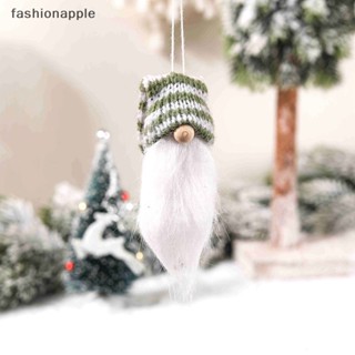 [fashionapple] จี้ตุ๊กตาซานตาคลอสน่ารัก ไร้หน้า สําหรับตกแต่งต้นคริสต์มาส 5 ชิ้น