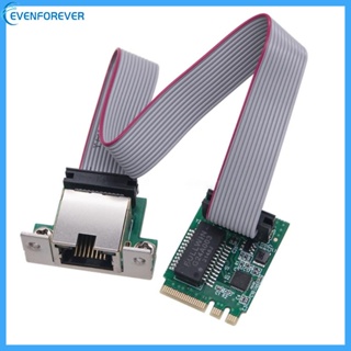 การ์ดขยาย EV Mini PCIe LAN 1000M M 2 A+E Key 1x พอร์ต RJ45 สําหรับคอมพิวเตอร์ตั้งโต๊ะ