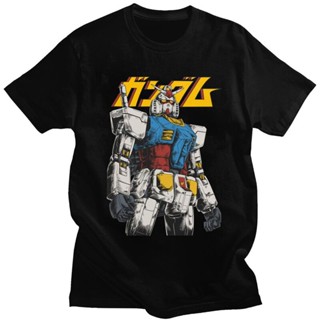 Mens The First Gundam T Shirt Short Sleeved Tshirt Streetwear T-shirt Japan Anime Mech Robot Manga Mecha Gunpla Te_01