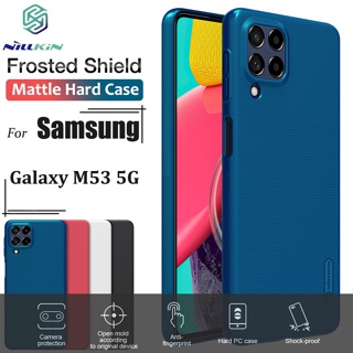 Nillkin เคสโทรศัพท์มือถือ PC แข็ง กันกระแทก สีดํา สีฟ้า หรูหรา สําหรับ Samsung Galaxy M53 5G