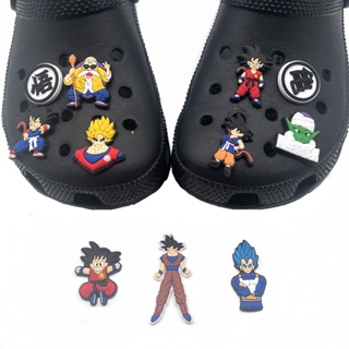 【New Dragon Ball Series】รองเท้าแตะ PVC ลายการ์ตูน Dragon Crocs Jibbitz แต่งหัวเข็มขัด สําหรับตกแต่งรองเท้าเด็กผู้หญิง และเด็กผู้ชาย