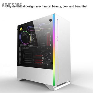 Aries306 เคสคอมพิวเตอร์ตั้งโต๊ะ Rgb แบบใส 7 ช่อง เข้ากันได้สูง