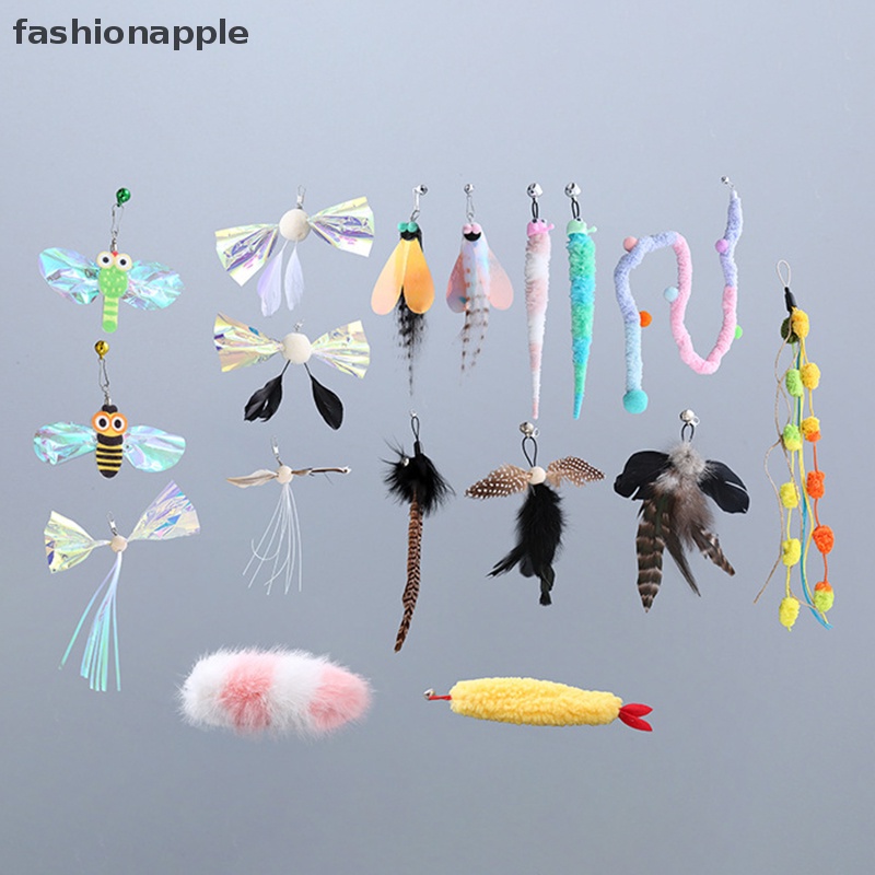 fashionapple-ของเล่นไม้ขนนก-พร้อมกระดิ่ง-แบบเปลี่ยน-สําหรับสัตว์เลี้ยง-แมว