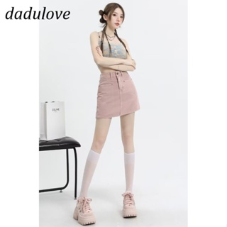 DaDulove💕 New Korean Version of Ins Denim Skirt High Waist Small Crowd A- line Skirt Large Size Bag Hip Skirt