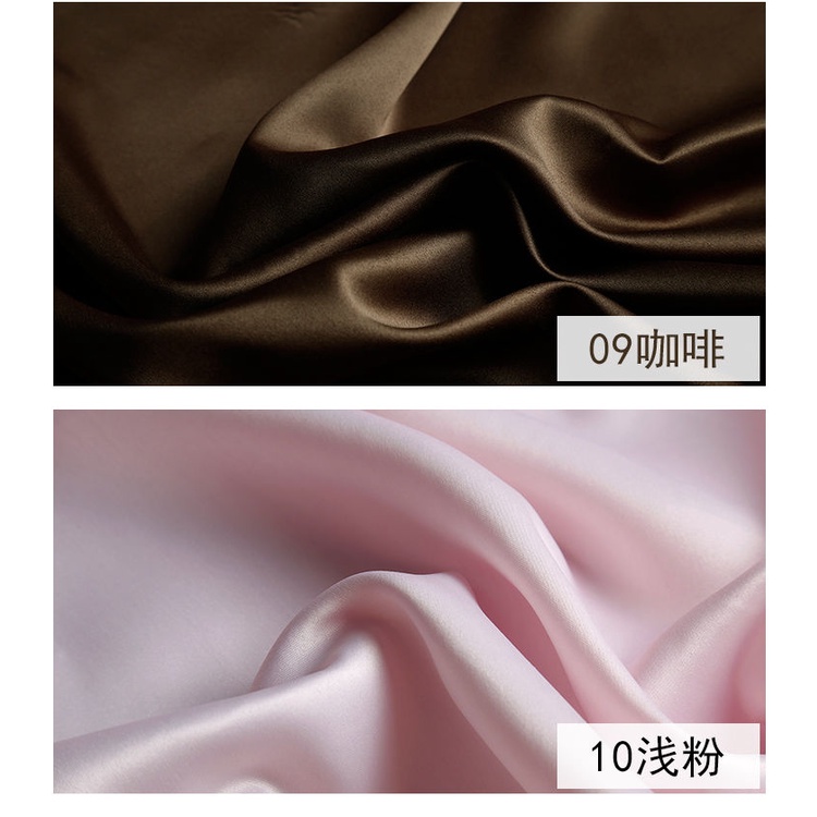 fabric-ซื้อหลายชิ้น-ไม่ตัด-ผ้าซาติน-เคลือบด้าน-หนา-สีพื้น-ซับใน-ผ้าซาติน-สําหรับชุดแต่งงาน