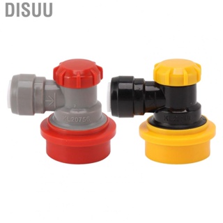 Disuu Double Tight Push in Quick Connector  Quick Disconnect Chemical Resistant Manual Disassembly Plastic 5/16in Double Tight Push in Connector  for Keg