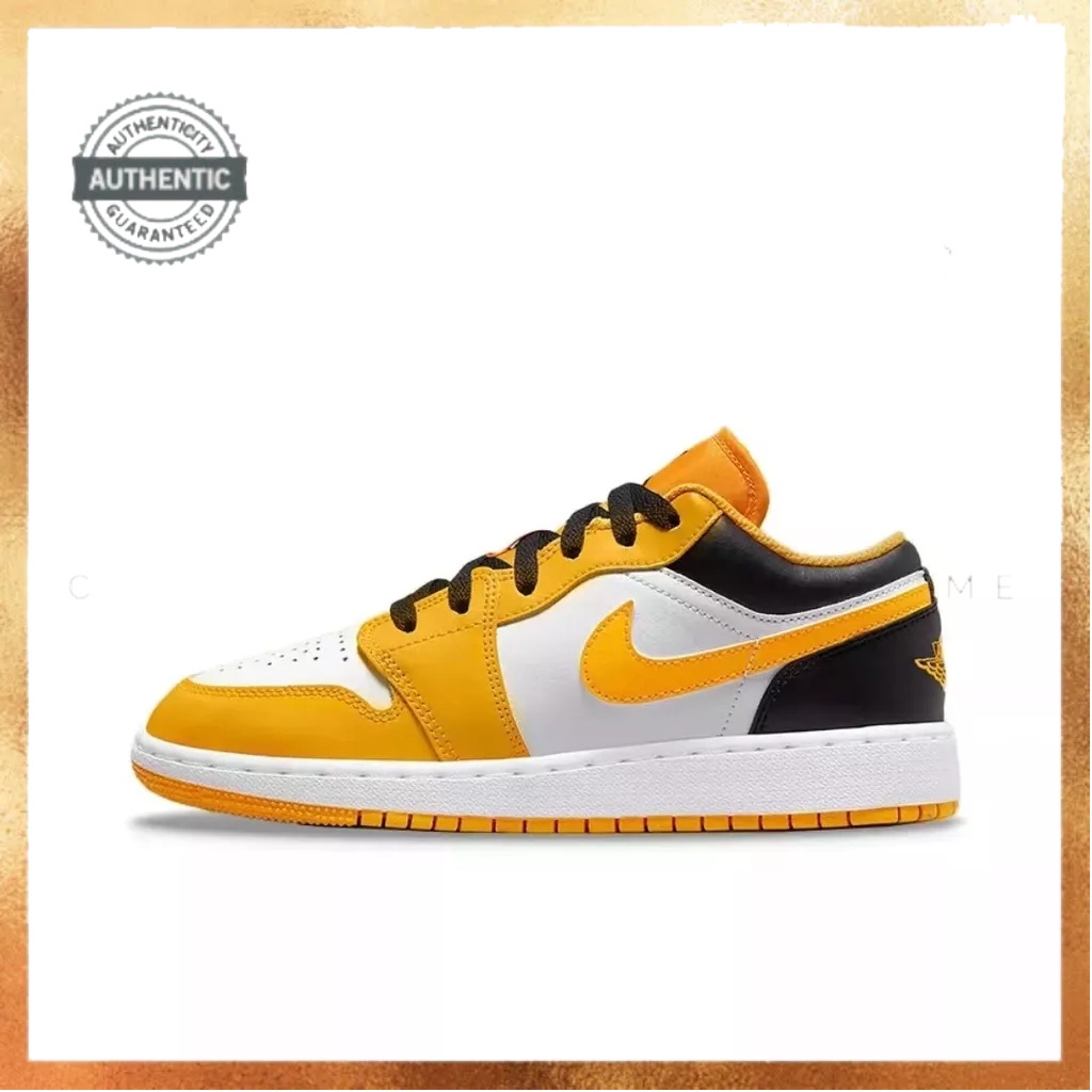 nike-air-jordan-1-low-taxi-university-gold-white-ของแท้-100