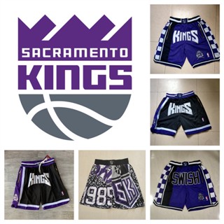Sacramento Kings กางเกงขาสั้นกีฬาคลาสสิก NBA กีฬากางเกงขาสั้น