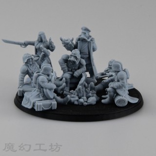 Warhammer ปากการะบายสี โมเดลหมากรุก Warhammer Cleg Guard 1/48 สีขาว สําหรับเล่นเกมกระดาน 3D