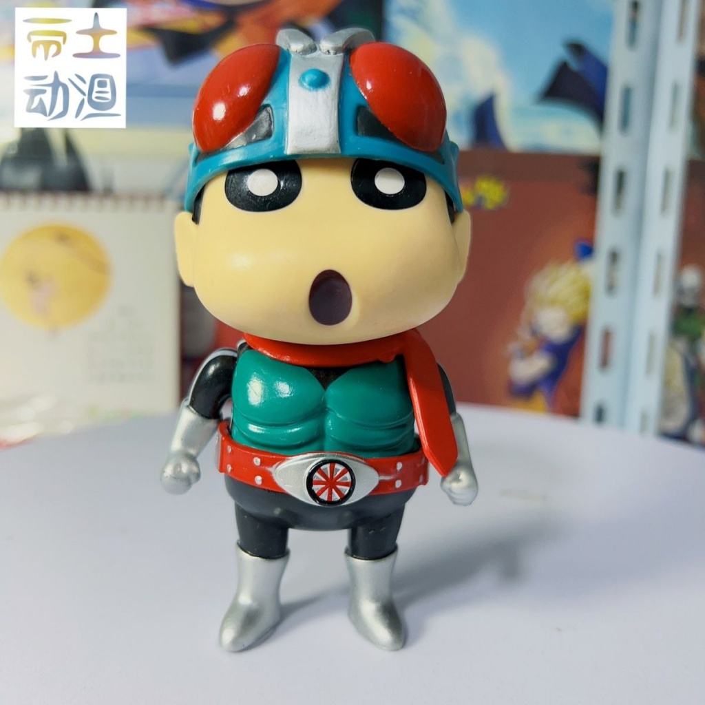โมเดลฟิกเกอร์-kamen-rider-masked-superman-crayon-shin-chan-cos-shinnosuke-ของเล่นสําหรับเด็ก