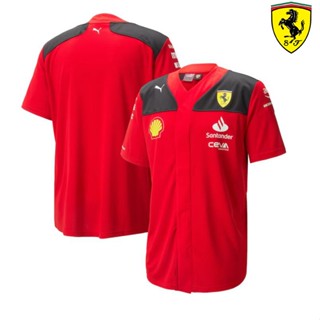 ใหม่ล่าสุด เสื้อกีฬาแขนสั้น ลายทีมแข่งขัน F1 Ferrari Team F1 และเสื้อยืด เหมาะกับฤดูร้อน สําหรับผู้ชาย และผู้หญิง 2023