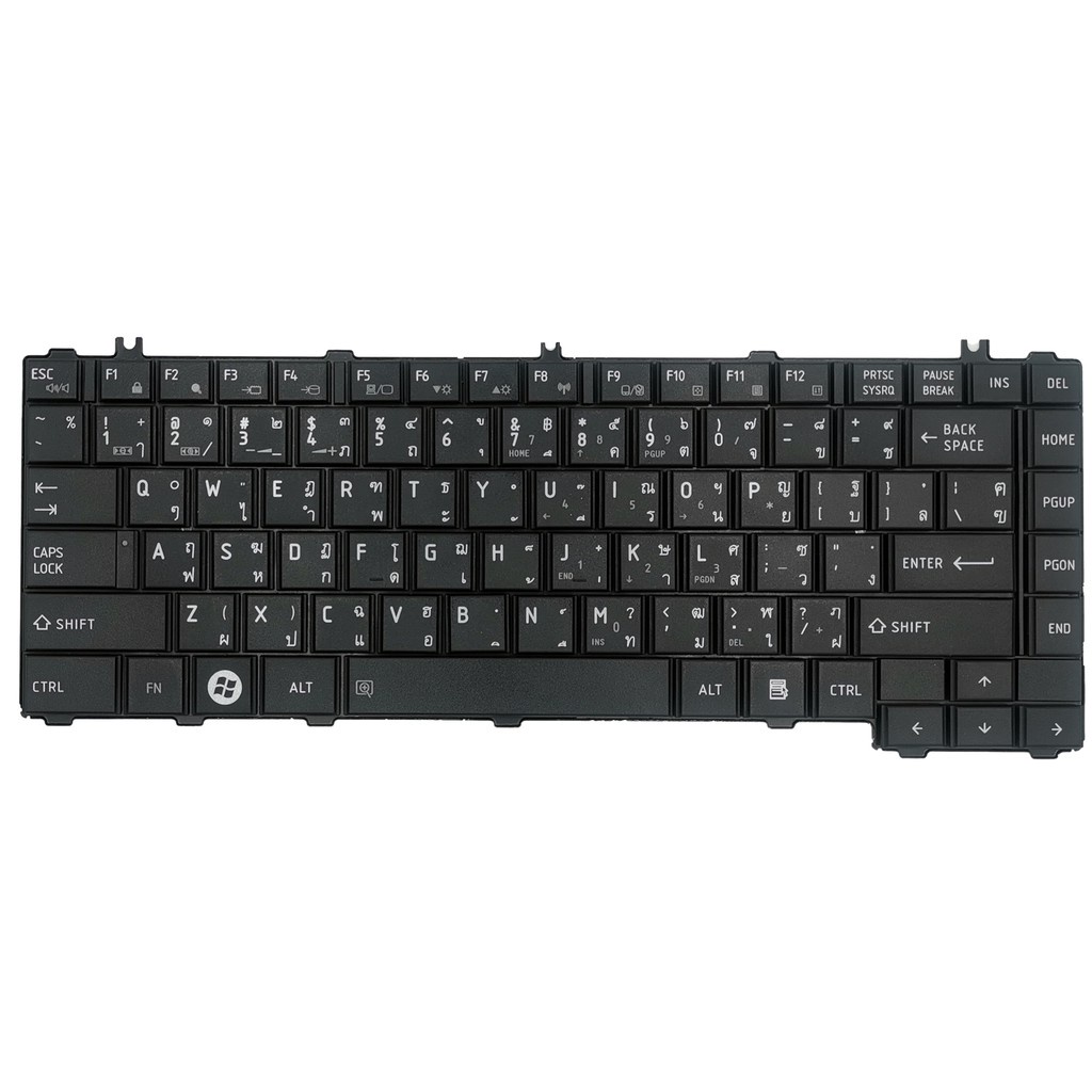keyboard-toshiba-คีย์บอร์ด-toshiba-satellite-c600-c640-l640-l645-l635-l730-l735-l745-ภาษาไทย-อังกฤษ