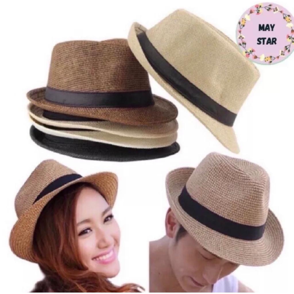 หมวกฟาง-fedora-คุณภาพ-สําหรับผู้ใหญ่-นําเข้า