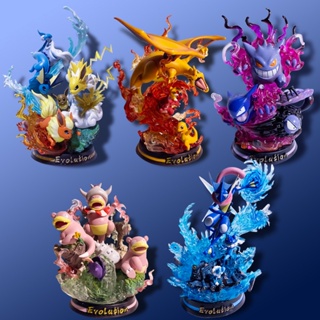 [New product in stock] pet elf Pokemon dull beast hand-made fire dragon model dull beast Ibu family toy MEAC