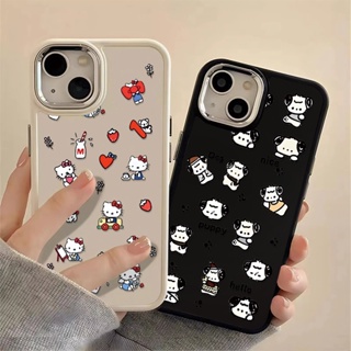 เคสโทรศัพท์มือถือ ซิลิโคนนิ่ม กันกระแทก ลายสุนัข แมวน่ารัก สําหรับ IPhone 14 13 12 Pro Max