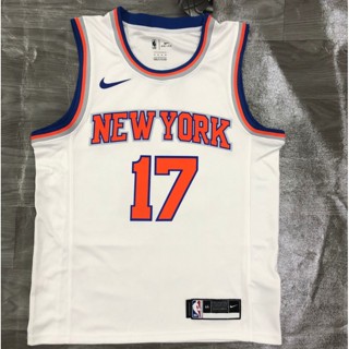 Nba York Knicks NO. ขายดี และหลากหลาย เสื้อกีฬาบาสเก็ตบอล 17 Jeremy Lin Hot Heat Pressed สีขาว 903253