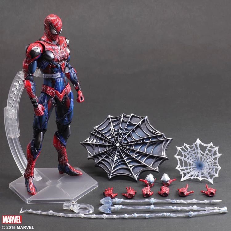 ตุ๊กตาฟิกเกอร์-playarts-to-pa-to-avengers-iron-man-spider-man-captain-america-black-panther-deadpool-27cm-stc5