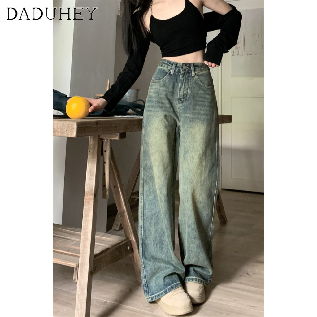 daduhey-womens-summer-high-street-retro-korean-style-chic-hot-girl-denim-straight-leg-pants-high-waist-loose-wide-leg-pants