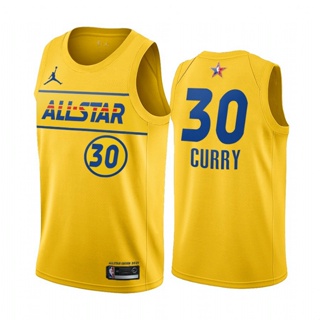 เสื้อกีฬาแขนสั้น ลายทีม NBA All Star Jersey Golden State Warriors อเนกประสงค์ #30 เสื้อกีฬาบาสเก็ตบอล Stephen Curry สําหรับผู้ชาย 339227