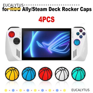 Eutus ฝาครอบจอยสติ๊ก ซิลิโคน กันลื่น ตามหลักสรีรศาสตร์ สําหรับ Asus ROG Ally Stem Deck Basketball 4 ชิ้น