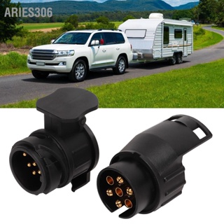 Aries306 7 Pin to 13 and Trailer Socket Adapter Set Towing Converter สำหรับ EU ปลั๊กพ่วง