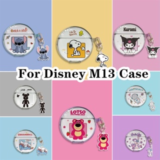 【Case Home】เคสหูฟังนิ่ม แบบใส ลายการ์ตูนดิสนีย์น่ารัก สําหรับ Disney M13 M13