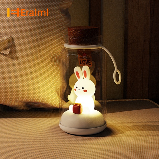 eralml-โคมไฟกลางคืน-รูปกระต่ายน่ารัก-3-ระดับ-ชาร์จ-usb-สําหรับเด็ก